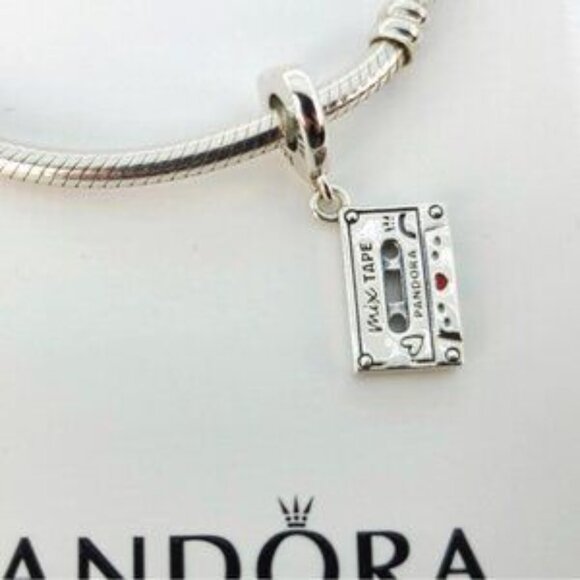 Pandora Silver Mix Tape Bracelet Charm - Picture 4 of 4